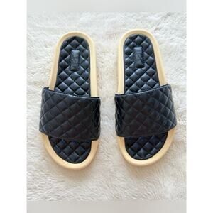 APL | Shoes | Apl Lusso Black Quilted Slide Sandals | Poshmark display picture 3